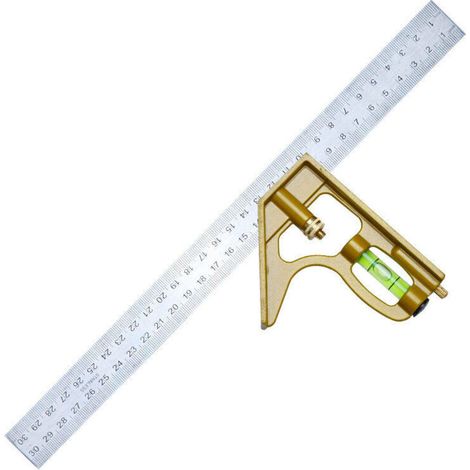 Équerre Combinée 300mm - Metrique - Équerre à Combinaison Universet Précise en Métal avec Butée et Outil de Traçage - industriel (1/3)