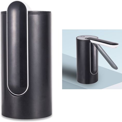 Distributeur d'eau pliable, rechargeable par USB, automatique et portable, pompe à eau électrique noire 4W (1/5)