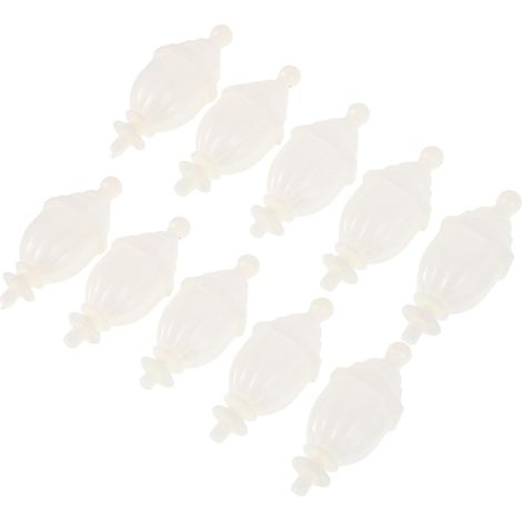 Toyvian Lot de 8 embouts poteaux moustiquaire en plastique blanc (1/5)
