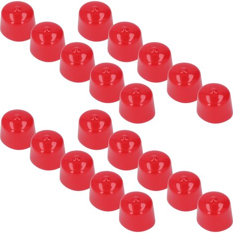 20 Embouts Filetés PVC Rouges 40mm Anti-Corrosion Élastiques Ignifuges Légers Protection Vis (1/5)