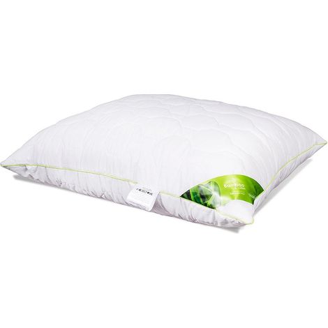 Oreiller antiallergique 70x80 Bambou matelassé 1000 g blanc AMZ avec fermeture éclair (1/2)