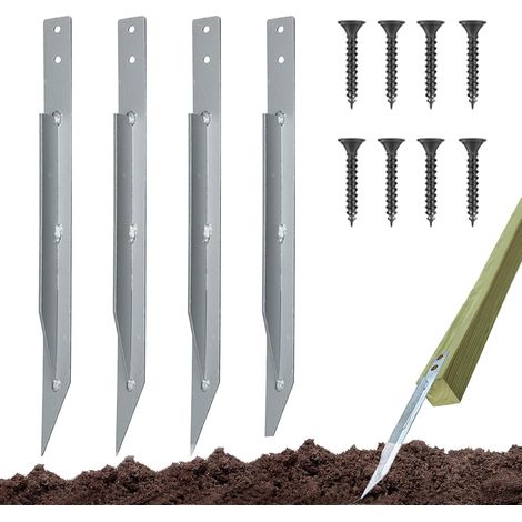 Lot de 4 piquets d'ancrage au sol pour balançoire - balançoire d'extérieur (1/5)