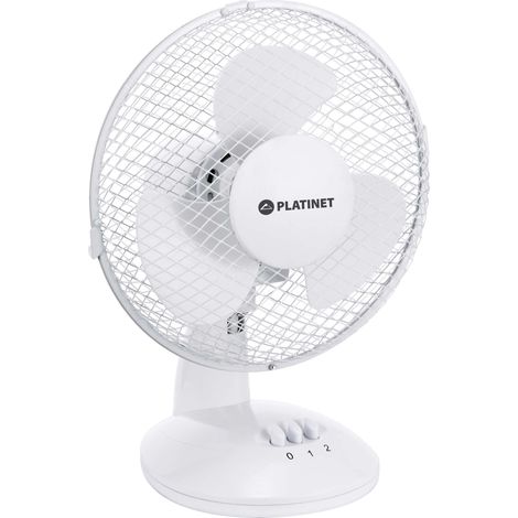 Ventilatore da tavolo compatto e potente Platinet PTF9W bianco