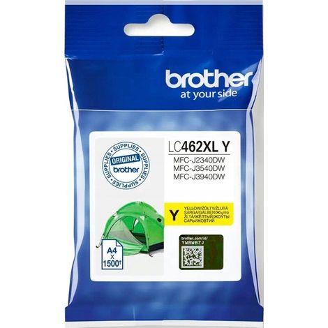 Brother LC-462XLY gelbe Tintenpatrone für 1500 Seiten, 1 Stück. (1/4)