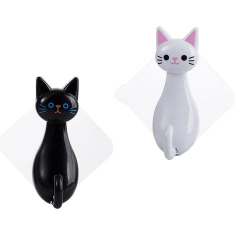 Wall Hooks for Bathroom and Kitchen Towels Creative Cat
