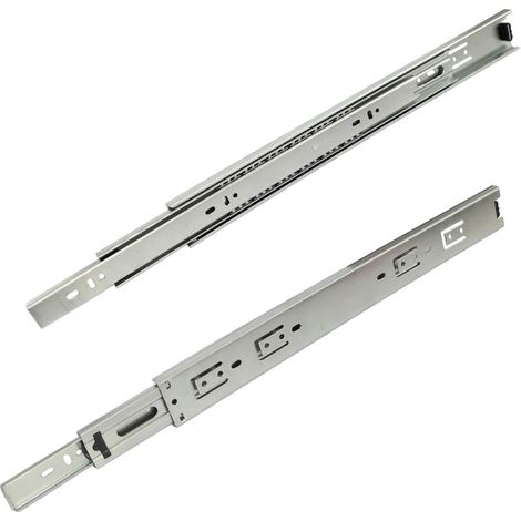 Kugelgleiter-Paar, Gleitschienenführung, Gesamtauszugshöhe 45 mm, 45 kg (40 cm)