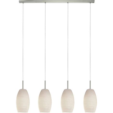 Lustre 3, lampe suspendue à 4 flammes, suspension en acier (1/5)