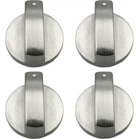 YMYNY 4 pièces bouton cuisinière boutons de cuisinière à gaz boutons de cuisinière à gaz en métal bouton de cuisinière à gaz contrôle boutons de cuisinière en métal pour cuisine 6mm