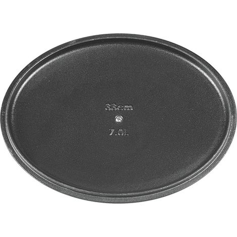 KÜCHENPROFI Bratentopf oval Gusseisen mit Deckel 7 Liter 33x12,9cm schwarz (1/3)