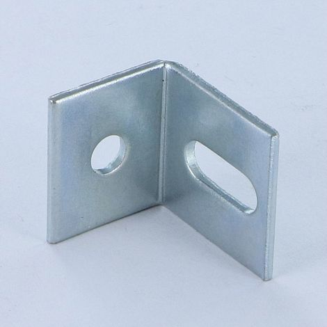 Equerre réglable 21.5X17.5X20 2 Trous Acier zingué - 1 pièce