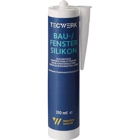 TECWERK Bau-/Fenstersilikon transp.310ml Kartusche TECWERK (1/2)