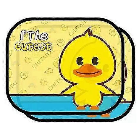 Rideaux pare-soleil pour vitres de voiture, protection solaire et isolation avec motif dessin animé pour une protection UV optimale (1/4)