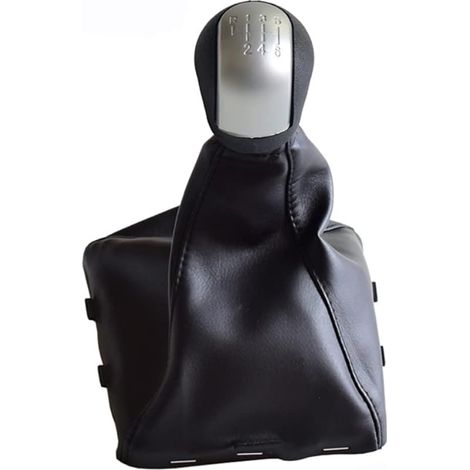 Pommeau de levier de vitesses 5 vitesses - Pour Opel Vectra C Vectra B Corsa Astra 2002-2005 (R-6 Argent mat) (1/4)