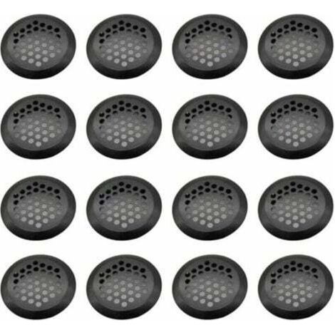 Grille Ventilation Inox Ronde, 16 Pièces Maille Trou D'aération, Acier Inoxydable Grille D'aération Trou, Grille D'évacuation Ventilation, pour Armoire Cuisine, Meubles, Armoire à Chaussures(3 (1/4)