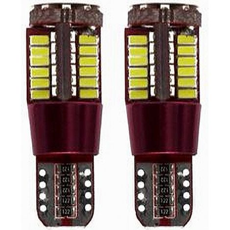 Trade Shop - Lampadine Posizione Canbus T10 12v 57led 6000k Ultra Luminose Maxtech T-103014 - (1/2)