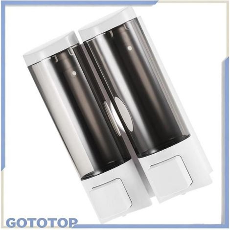 distributeur de savon Distributeur manuel de savon pour les mains, support mural, double electromenager seche-mains (1/4)