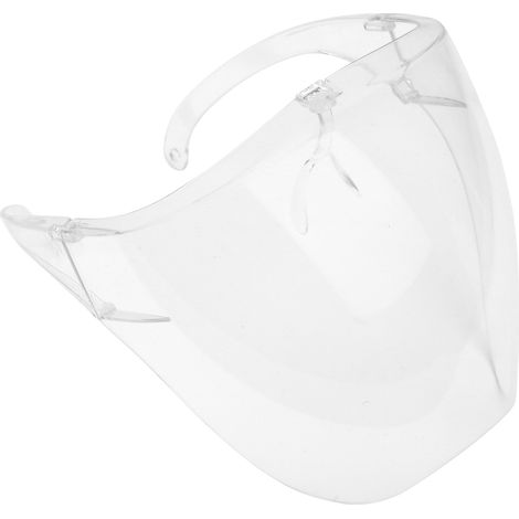 Visière de protection transparente anti-buée et anti-éclaboussures pour femmes et hommes, couvrant intégralement le visage. (1/5)