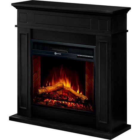 Elektrischer Kamin Prevalle, Heizfläche 30 m², Leistung (kW) 0,9/1,8, Innenbereich, 89x28x90h cm Schwarz