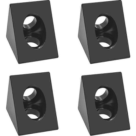 90°-Winkelverbinder für CNC- und 3D-Drucker-DIY-V-Nut, schwarze Ecke für 2020-Aluminiumprofile, 4 Stück (1/5)