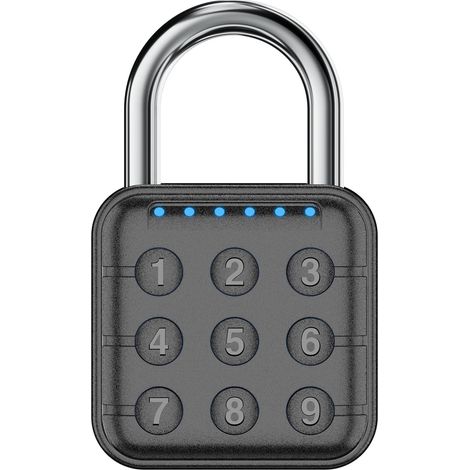 Serrure à combinaison pour casier, serrure de casier et serrure de casier de gym – facile à utiliser pour la gym, l'école, les voyages, l'extérieur (Noir) (1/5)