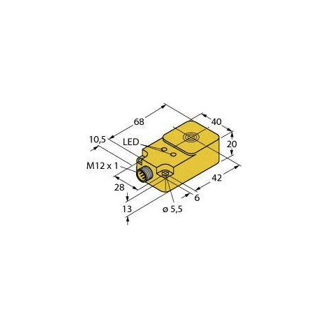 [NEUWERTIG] Turck Induktiver Sensor Bündig Namur Induktionssensor 1000 Hz Kunststoff Quader  B-Ware (1/2)