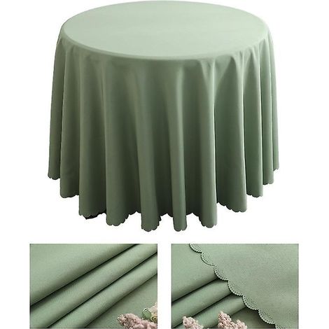 Nappe vert gazon, lavable, en polyester JO3, idéale pour mariage, fête ou anniversaire (1/5)