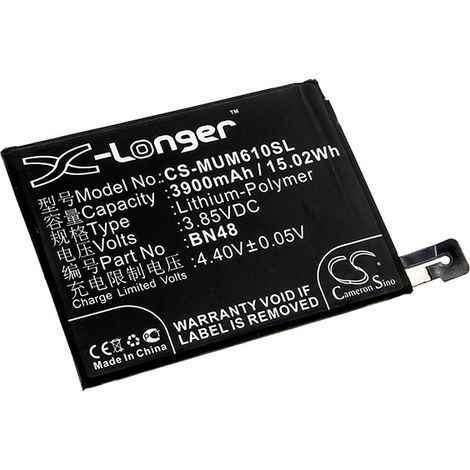 NX - Batterie téléphone, smartphone, GSM pour Redmi 3.85V 3900mAh - BN48 (1/4)