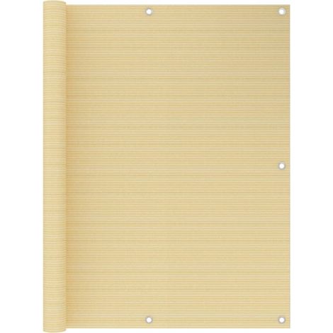 Brise vue pour balcon - Brise vent Écran de jardin Beige 120x400 cm PEHD BV707759 - BonneVie (1/5)