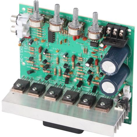 Carte d'amplification pour subwoofer 2.1, carte d'amplification haute puissance 240 W avec transistors japonais importés et démontés, 3 canaux (1/5)