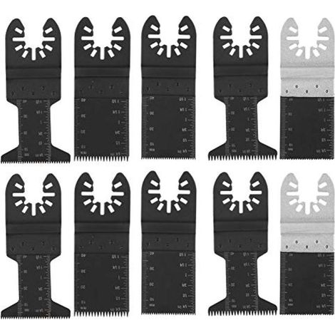 Lames scie oscillante lot10 - Compatible multifonctions bois métal (1/5)