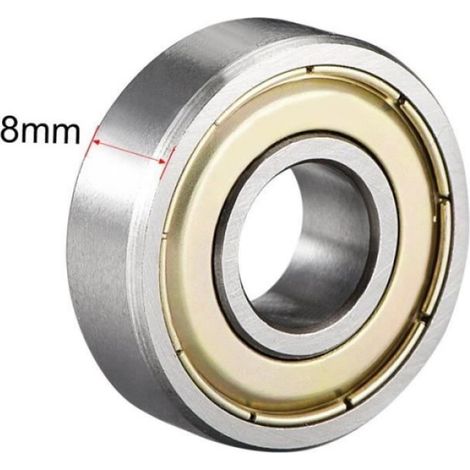 Roulement À Billes - 6001-12x28x8mm - ABEC-3 - Couverture En Fer Z ZZ - 2 Pièces (1/4)