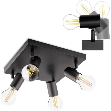 Foco halógeno de techo, tubo, 4 casquillos E27, GLESA LUMILED (1/5)