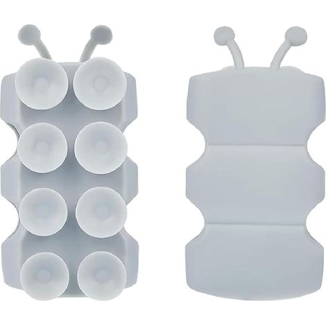 CCYKXA 2er Set Silikon Saugnapf Duschkopfhalter, Saugnapf Duschhalterung, Neupositionierbarer Silikon Wandhalterung Duschkopfhalter, Kein Bohren Erforderlich