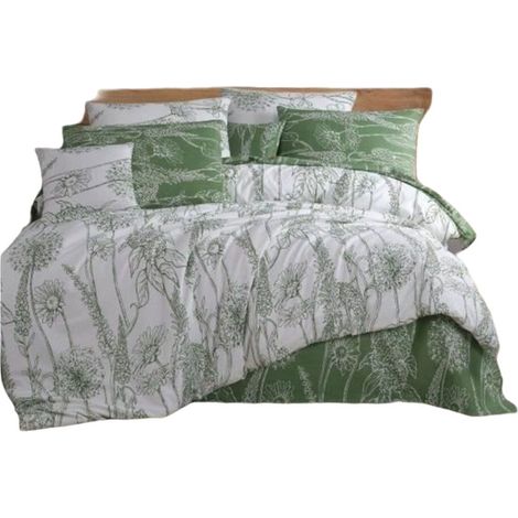 Set di biancheria da letto - 1 copripiumino 220 x 240 cm + 2 federe 60 x 60 cm - 100% cotone rinforzato - Bianco (1/5)