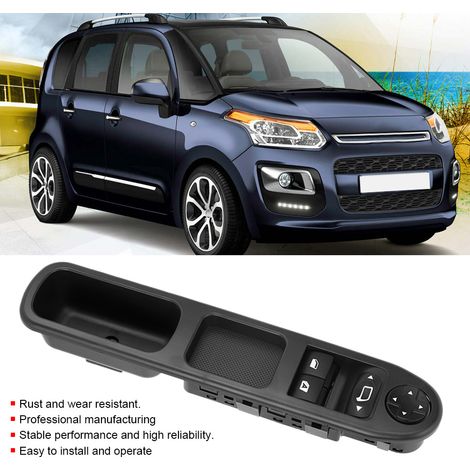 Interruptor de elevalunas del lado del pasajero/conductor 6554QC negro para Peugeot 207 (1/4)