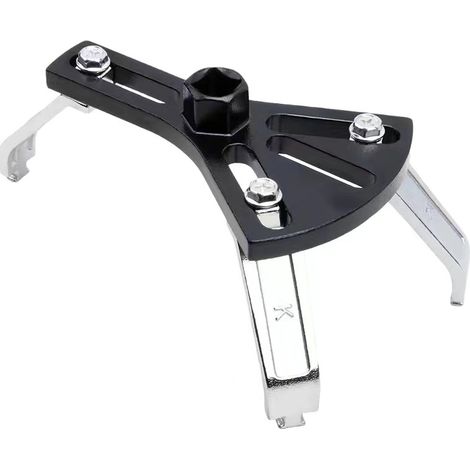 Anello di bloccaggio della pompa del carburante, Strumento di bloccaggio della pompa del carburante, Chiave regolabile per la rimozione della pompa dell'olio, Accessori per auto moto (3 ganasce) (1/5)