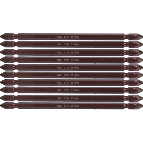 Embouts de Tournevis, Embouts de Tournevis à Percussion Phillip 2, Embouts de Tournevis à Double extrémité H6.3, Embout en Forme de Croix Magnétique Long pour Tournevis (1/5)