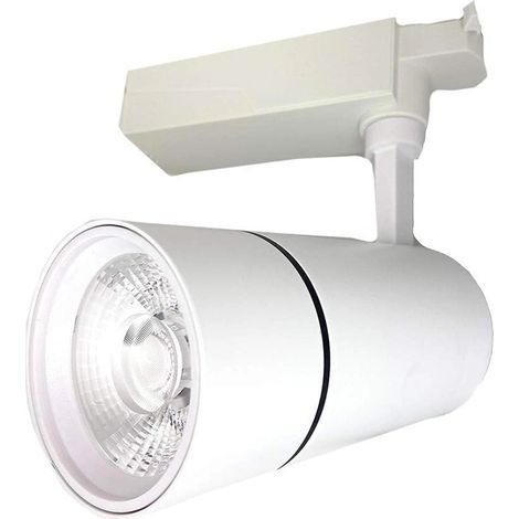 Cob 30 W Projecteur De Lumière De Rail Led Blanc Projecteur F-30w-07ac