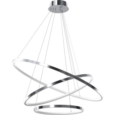 LAMPE SUSPENDUE HOOP CHROME MILAGRO ML1551 (1/5)