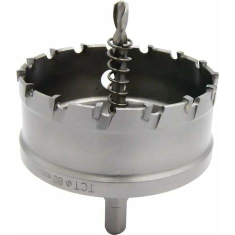 GABRIELLE Scie cloche bimétallique en carbure robuste de qualité industrielle coupe trou en acier inoxydable 3-1/8(80mm)
