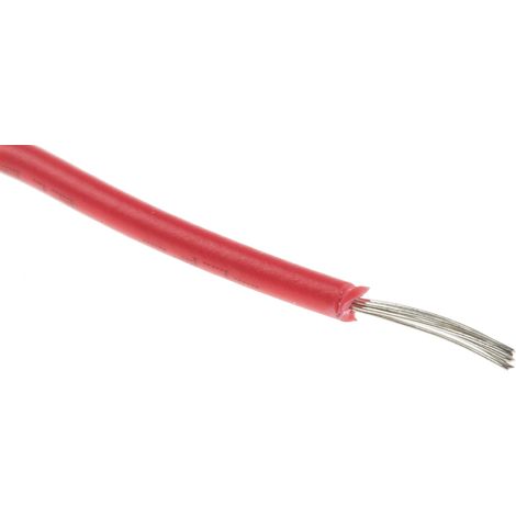 Fils de connexion RS PRO UL1569, 7 0,13 mm² 26 AWG, 300 V, PVC Rouge, 100m ( Prix pour Bobine de 100 Mètres )