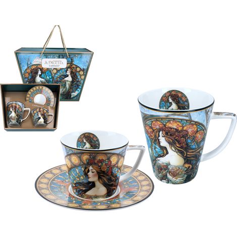 Tassen- und Becherset A. Mucha Ceramics Carmani Geschenk 2 (1/5)