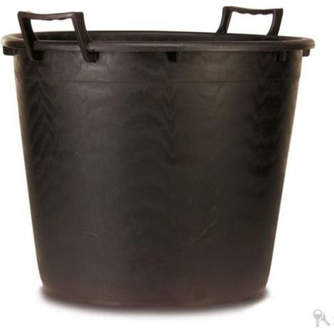 MASTELLO LT 32 + MANICI NERO VASO SECCHIO EDILIZIA GIARDINO FERR 243049 (1/2)