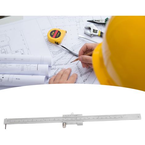 Aiguille à tracer en carbure d'acier inoxydable, jauge de traçage, pied à coulisse à vernier pour traçage parallèle 0-250 mm (1/5)