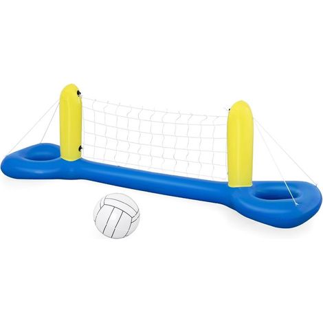 Volley-ball gonflable Jouet de piscine, ensemble complet de volley-ball, ballon gonflable et filet (1/4)