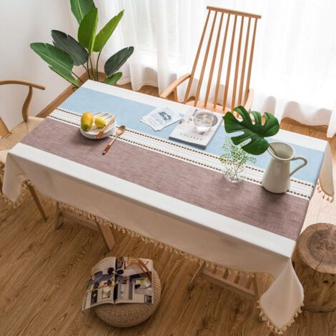 Nappe de Table Rectangulaire pour Salle à Manger Décor de Cuisine,140 cm x 240 cm,élégante jolie pour Table de Cuisine Decoration (1/5)