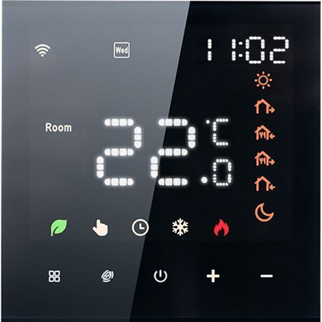 Tuya 5+2 Programmierbarer WLAN-Smart-Thermostat, LCD-Bildschirm, 5-70°C (1/5)