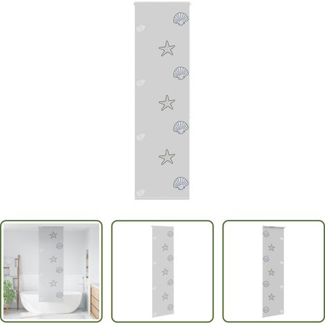 vidaXL Store de salle de bain - Store enrouleur de douche 60x240 cm largeur du tissu 56 cm (1/5)