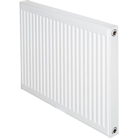 Radiateur profilé PLATTELLA V6 L raccordement standard 6-raccords, Type 21/400/2000, couleur blanc RAL 9016