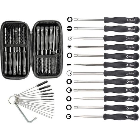 Lot de 12 Outils de Réglage du Carburateur et étui de Transport pour Petit Moteur 2 Temps pour Poulan pour Husqvarna pour STIHL pour Tronçonneuse Echo Trimmer (1/4)